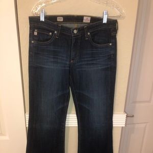 AG dark denim bell bottoms